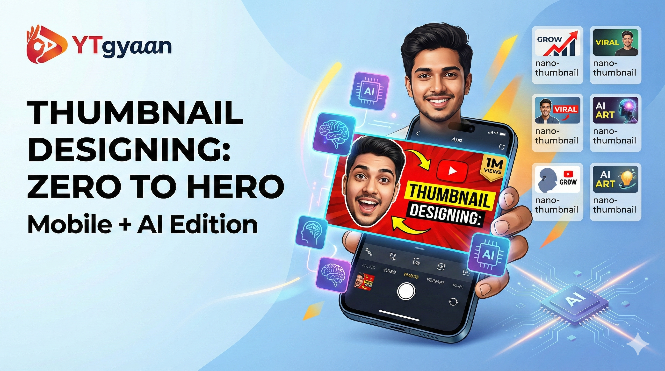 Thumbnail Designing Zero to Hero Mobile + AI Edition